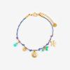Dopamine Necklace and Bracelet with Whale, Starfish, Shell, 18k Stainless Steel, Multi-Color Conch Pendant.