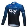 Mens Long Sleeve Cycling Jersey Set Slim Fit Mountain Road Bike Apparel Quick Dry Breathable UV Protection