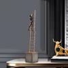 Abstract Sculpture Thinking Statue Stairs Thinker Creative Statue Decoration for Table Desktop Living Room Study Birthday Gift