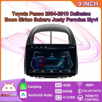 Android Carplay Autoradio Multimedia Video Player Navigation GPS Für Toyota Passo 2004-2010 2din Head Unit 4 + 64GB