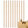 10pcs Wood Trim Molding  Half Round Wood Beads Trim Strip Wooden Molding Natural Furniture Decor For Home Door Wall