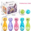 Cartoon Toys Baby Bowling Playset Education For Kids  Children Toddlers Number Learning Outdoor Sport Interactions Games Toy for Children Gift Present