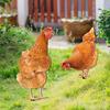 Garden Chicken Stake Colorful Weather Resistant Acrylic Decorative Animal Figure Stake for Outdoor L