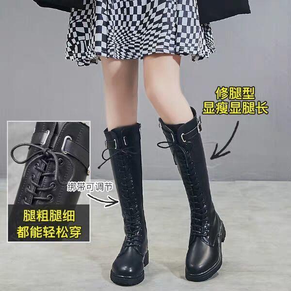Internet celebrity boots women over the knee thin 2025 autumn and winter new black tall boots small medium boots knight boots