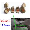4Pcs/Set for 7-Seat Model Front Rear Seat Bracket Trim Cover Slide Screw Cap For Toyota land Cruiser Prado 150 2010-2020