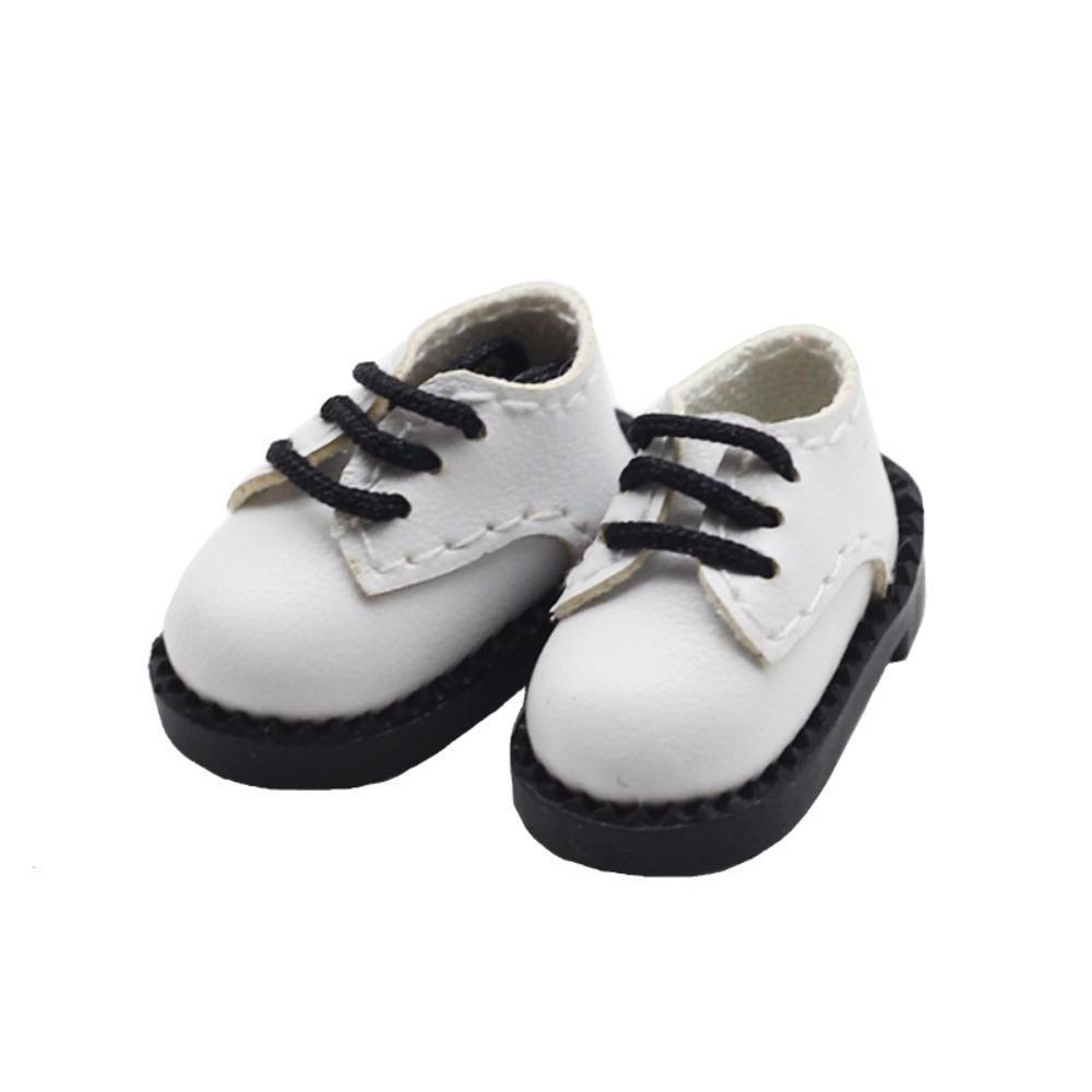 1Pair PU Leather Doll PU Leather Shoes Shoes Doll BJD Doll PU Shoes  Children Toys