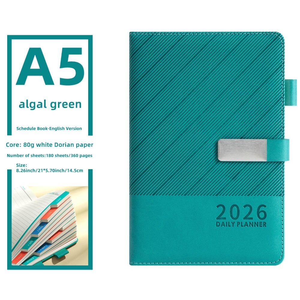 Wear-resistant 2026 Schedule Planner Notepad 365 Days Agenda Planning Notebook Business
