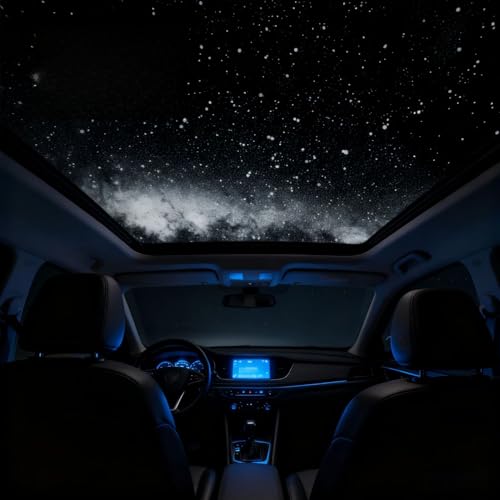 Maplefea USB Rechargeable Car Starry Sky Projector, Planetarium, High-Brightness LED, Wide Angle Adjustable, 5V Instant Plug-in, for Car Camping, Bedr