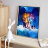Disney Diamond Painting Castle Mickey Mouse Starry Sky Fireworks Art Painting Cute DIY Rhinestone Mosaic Cross Stitch Kit, Embroidery Gift, Home Decor