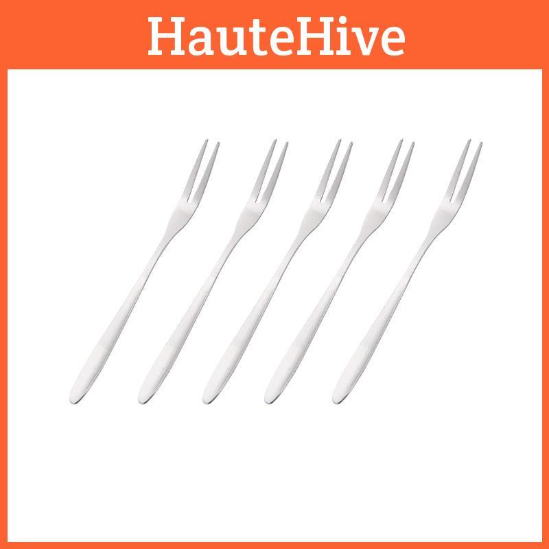 Talheres de Mesa Ocidentais de Aço Inoxidável Garfos de Frutas Pequenos Elegantes Utensílios para Lanches Bolos Sobremesas