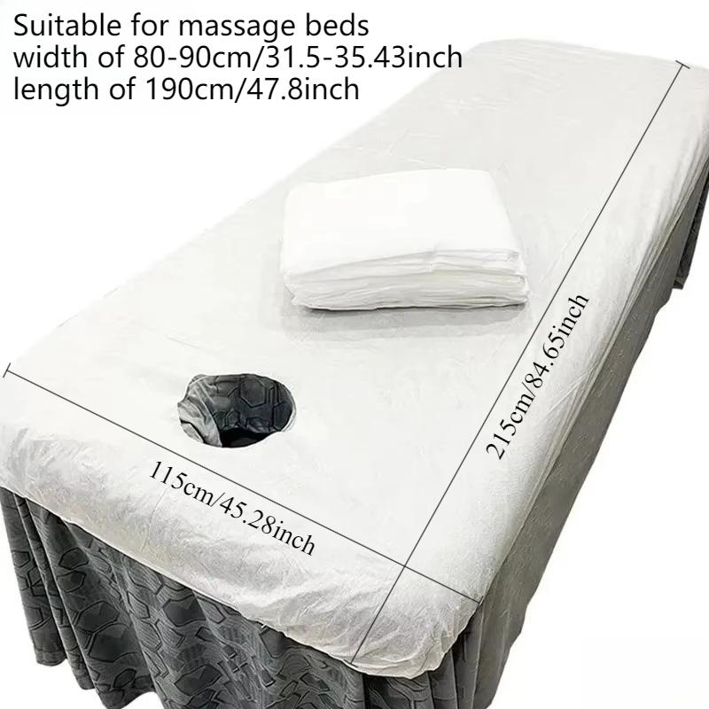 Disposable 20pcs Beauty Salon Bed Sheets Elastic Breathable Non-Woven Bed Covers Spa Salon Bedding Single-Use Sábanas Para Camas