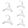 3/5Pcs White Plastic Purse Hanger Hooks Smooth Anti Scratch Edge Curved Design For Closet Storage