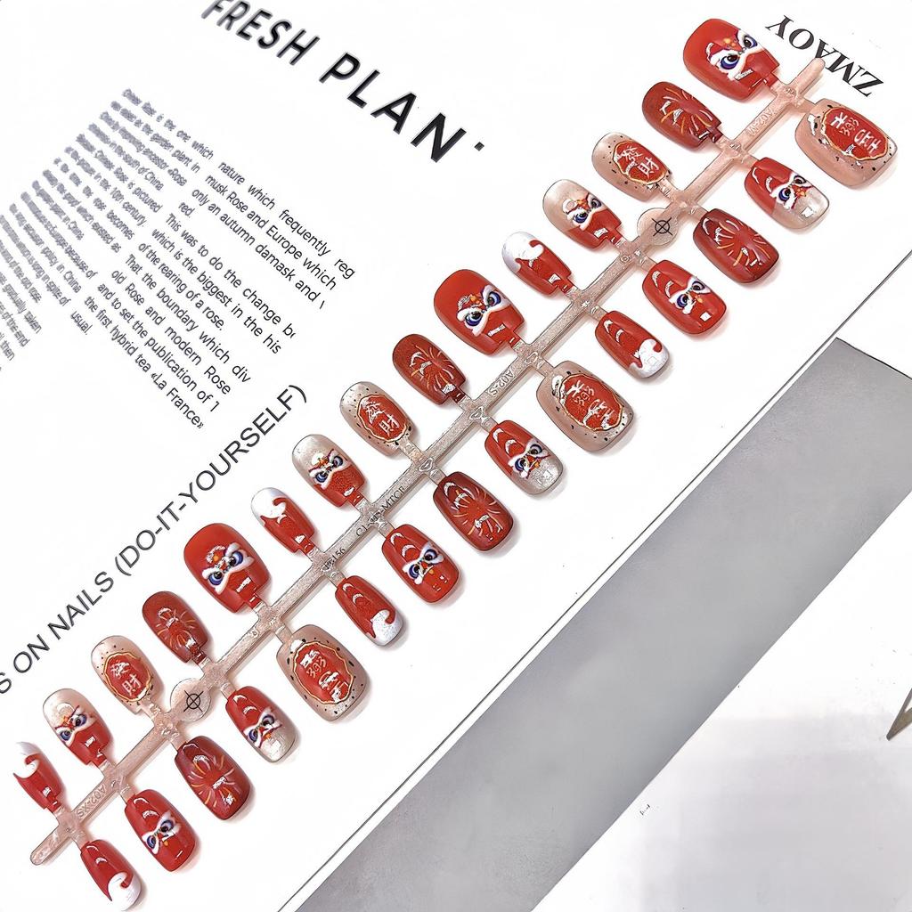 Cartoon Multi-Pattern High-Quality Wearable Nail Tips for Professional & Commute Style Manicure