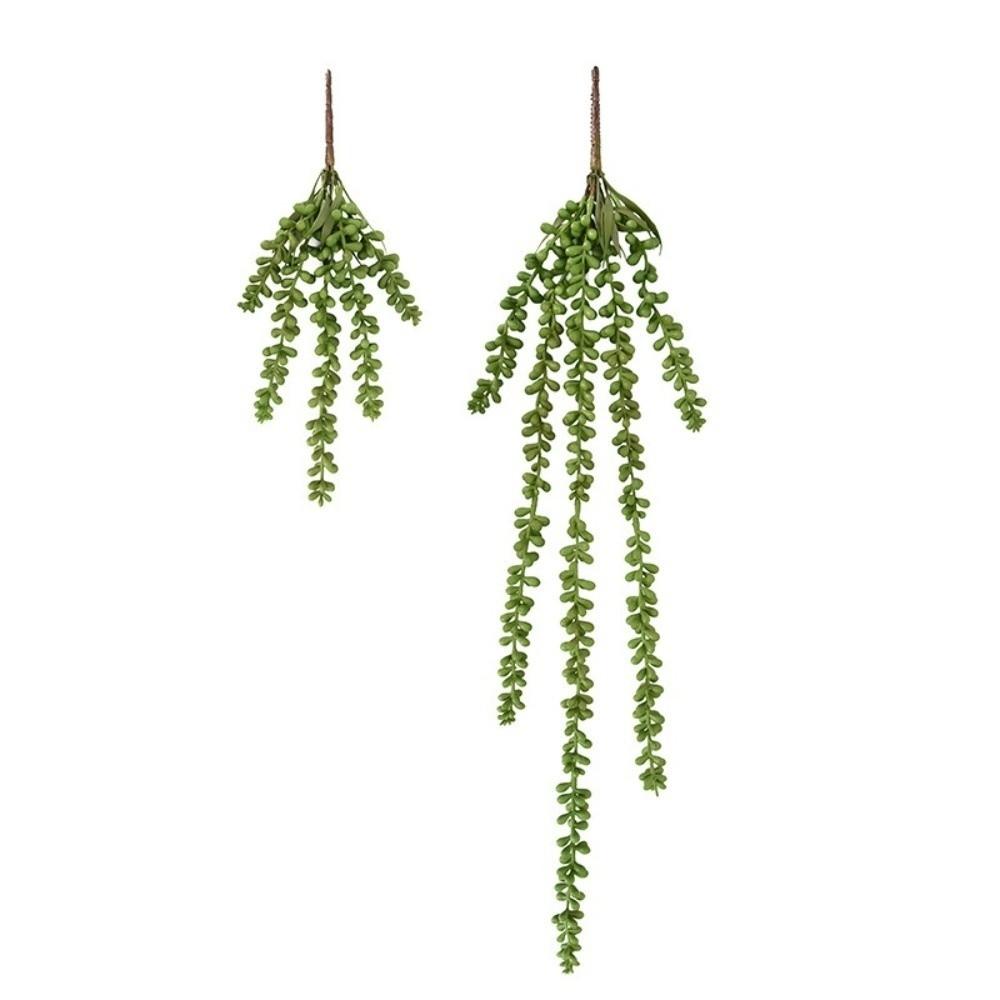 Plastic Artificial Succulent Plants Green Color Faux Succulents Wall Hanging Plants  Home Office