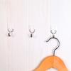 Non-trace Sticky Hook Wall Plastic Hook White Hook Kitchen Bathroom Door Ceramic Tile Small Hook 6 Sets