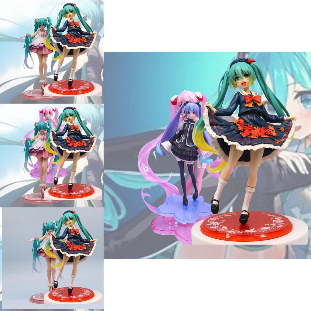 Taito 20cm Pvc Hatsune Miku Maple Leaf Ver. Anime Figure Model