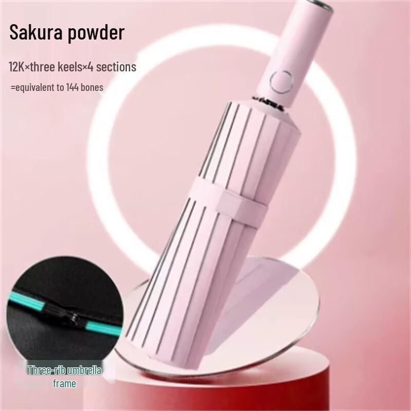 Heavy-Duty Automatic Tri-Fold All-Weather Umbrella