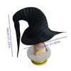With Rope Pleated Wizard Hat Ruffle Edge Cosplay Party Witch Hat  Cosplay Costume