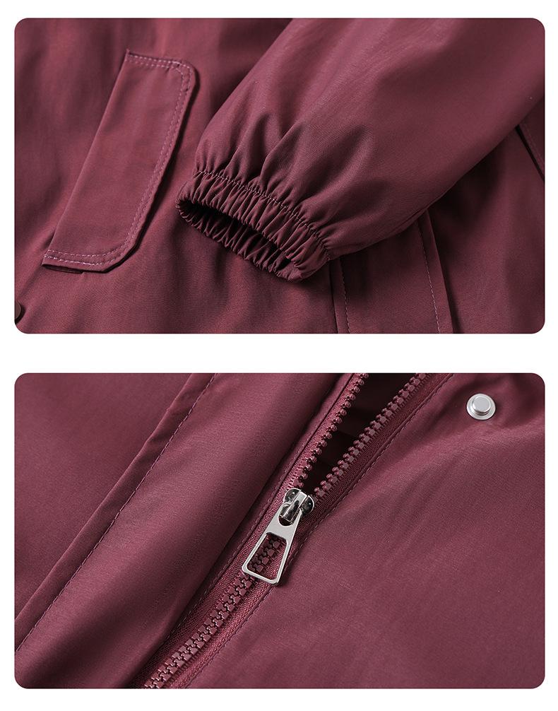 Women's Spring & Autumn 2026 Jacket - Stylish Lapel Loose Fit for Middle-Aged & Elderly