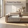 Black White Stripe Plush Pet Sofa Mat Cat Dog Bed Cushion Anti Slip Soft Warm Washable Pet Sleeping Pad