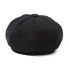 Women Solid Color Beret Cap Autumn Winter Warm Octagonal Newsboy Artist Cap Elegant Lady Outdoor Windproof Painter Peaked Hat