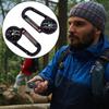 2-in-1 Pocket Survival Handheld Compass with Thermometer Easy To Recognize Compact Size Portable Zinc Alloy Carabiner Compass