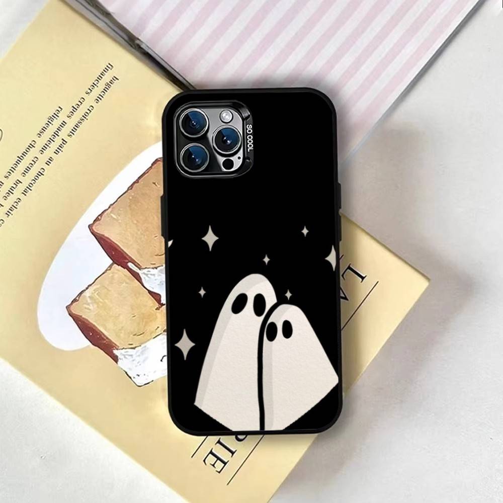 Stardust Ghost Phone Case For iPhone 17,16,15,14,13,12,11 Plus,Pro Max,XS,Colorful Silver Phone case Funda Cover