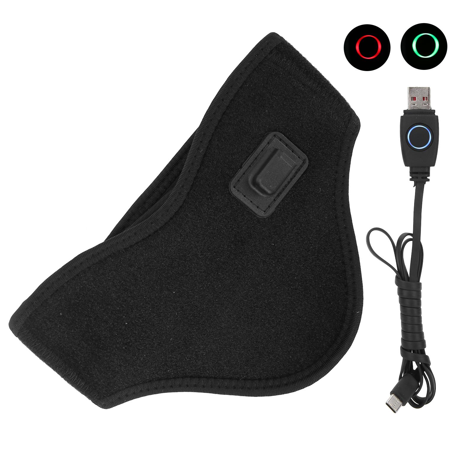 

Подогреваемый шейный бандаж снимает боль в шее, согревающая терапия, регулируемый USB-подогреваемый шейный воротник, черный чёрный