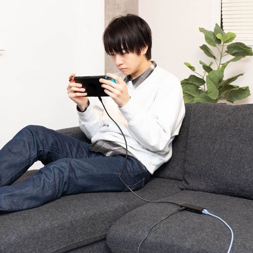 Answer Wired LAN W port + charge for Switch [Wired LAN connection/Charging while playing/Equipped with USB hub function/Connectable to wired controlle