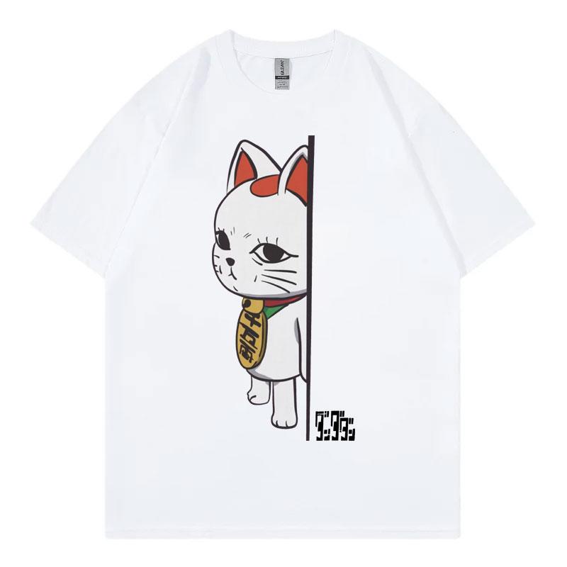 Japan Anime Dandadan Turbo Granny Cat Graphic T Shirt Fashion Cartoon T-shirt Women Vintage Casual Women T-shirts