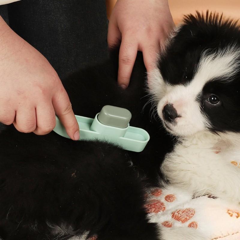 Dog Comb Automatic Cat Brush Dense Tooth Combs for Dog Grooming Pet Hair Remover Self Cleaning Cat Brush Dogs Comb Pet Supplies