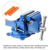 Premium-2Set Magnetic Vise Jaws 5 Inch Magnet Plain Grooves & V-Grooves Soft Rubber Bench Jaw Pad Covers Multi-Purpose Protector
