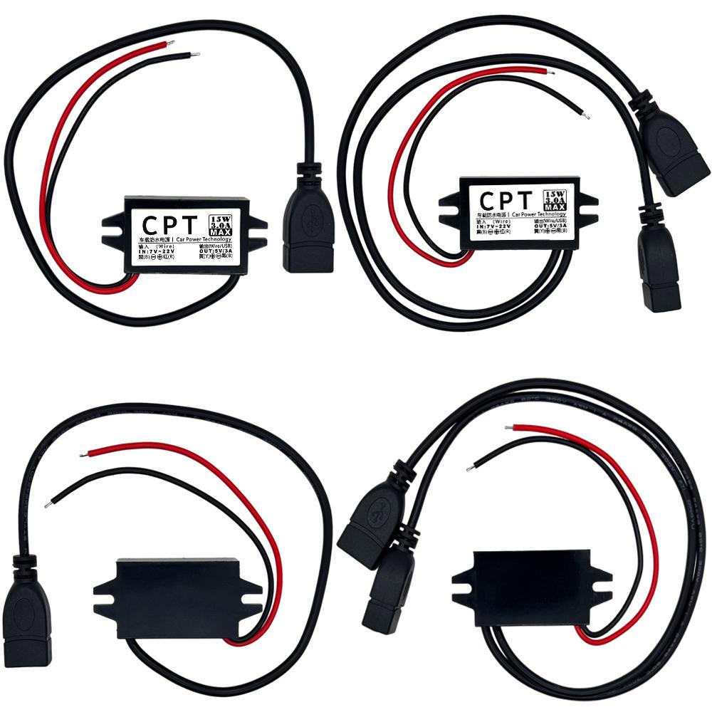 12V to 5V 3A 15W DC-DC Step Down Buck Converter Power Supply Module for Car Male Female USB Adapter Mini USB Micro USB Adapter