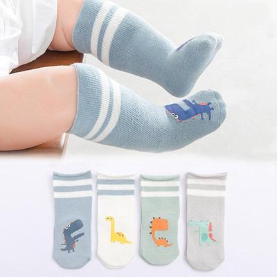 4 Paare/Los Säugling Babysocken Frühling Herbst Babysocken Mädchen Baumwolle Neugeborener Junge Kleinkind Socken Kinder Kinder Kleidung Accessoires
