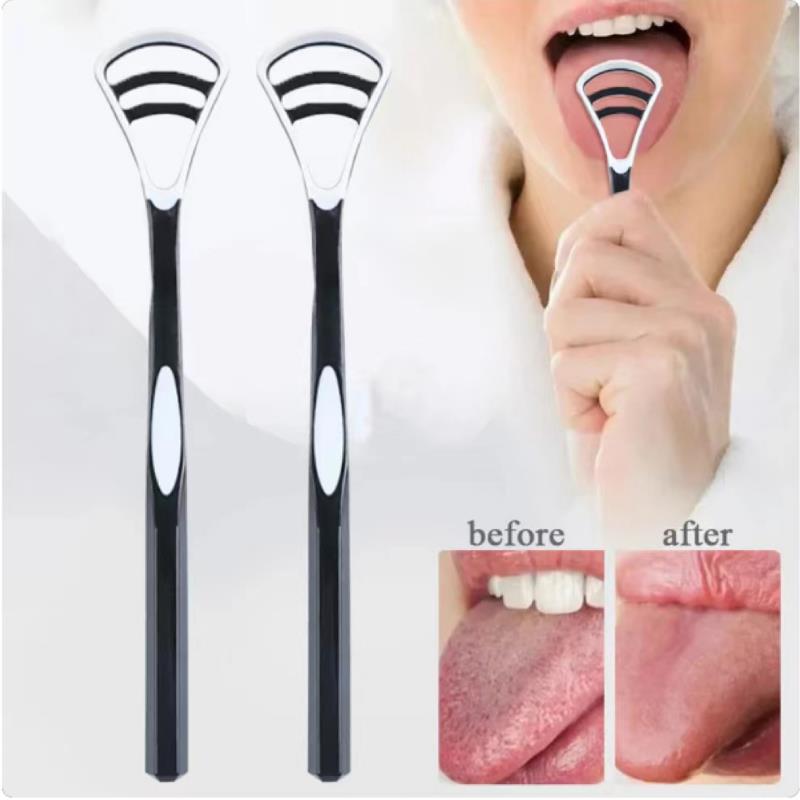 Tongue Scraper, Tongue Coating Cleaner, Eliminates Bad Breath And Thick White Tongue Coating, Oral Care Cleaning Tool