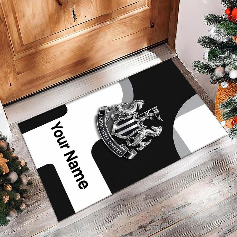 Newcastle United FC Printed Crystal Velvet Rug Non‑Slip Crystal Velvet Carpet For Sofa Bedroom Indoor Home Decoration