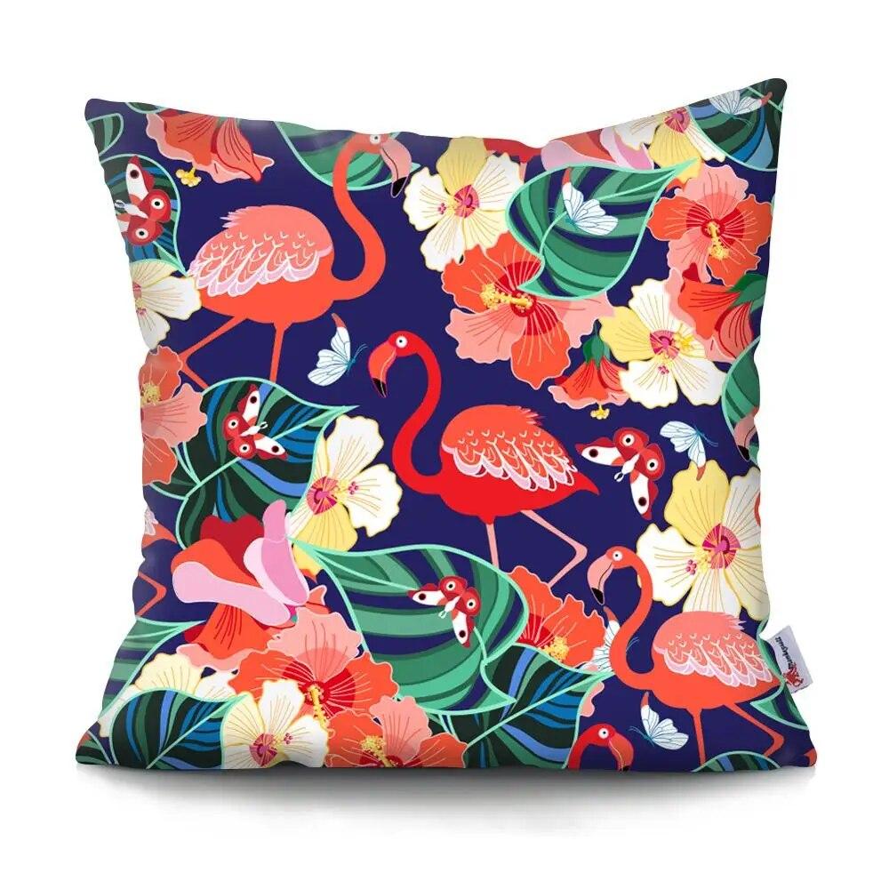 45X45CM Flowers and Birds Series Pillow Living Room Sofa Car Office Waist Cushion  Cover  Bed Home Decoration