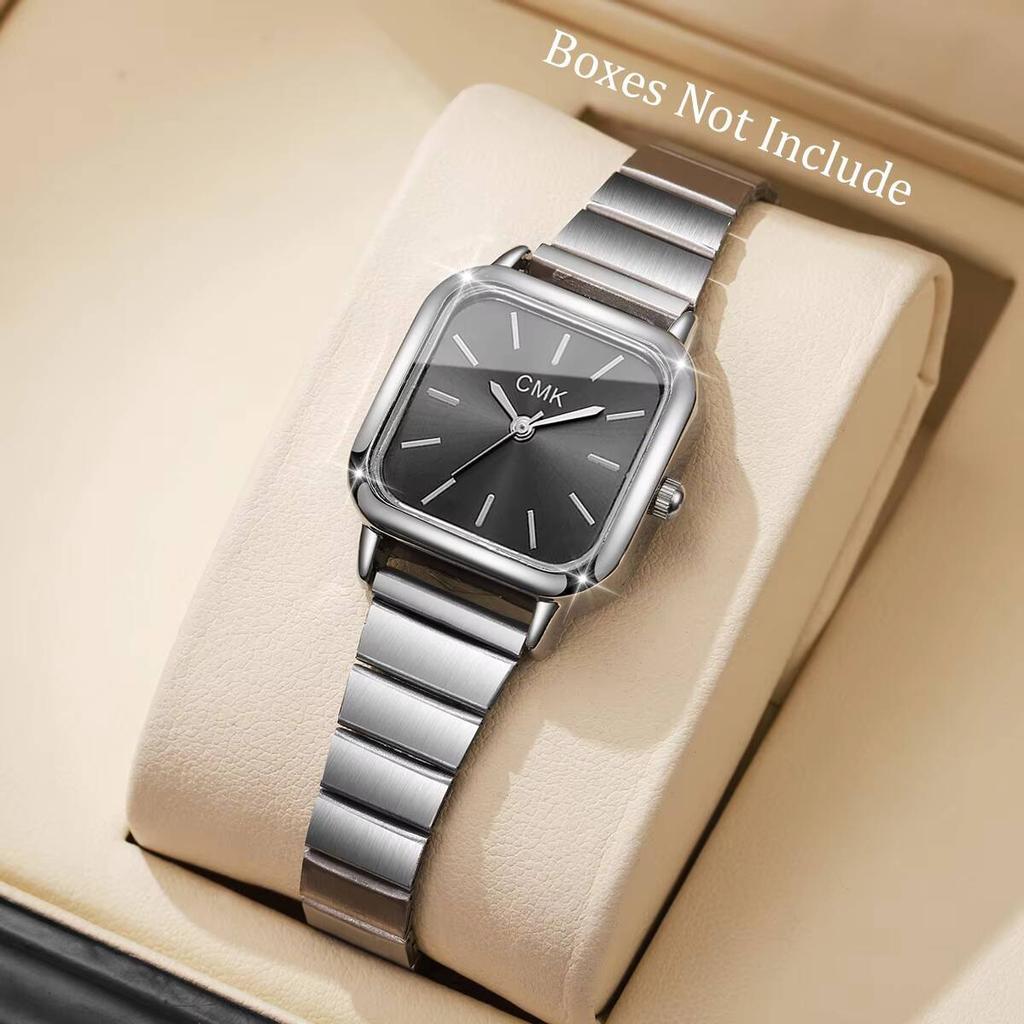 Modische quadratische Damenuhren Luxus Ultra-dünnes Armband Damen Quarz Armbanduhr Für Damen Uhr Reloj Mujer