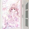 2D roztomilá sladká dívka gobelín Galgame Růžová série Závěsný na zeď Domácí dekorace Kawaii Estetická látka na pozadí pokoje