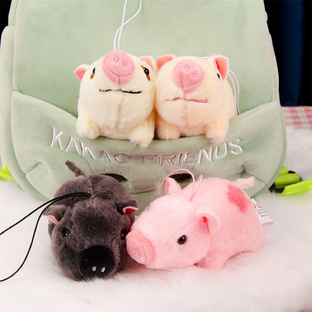 

Keys Holder Pig Pendant Plush Doll Stuffed Pig Keyring Bag Accessories Pig Plush Toy Couple Gift