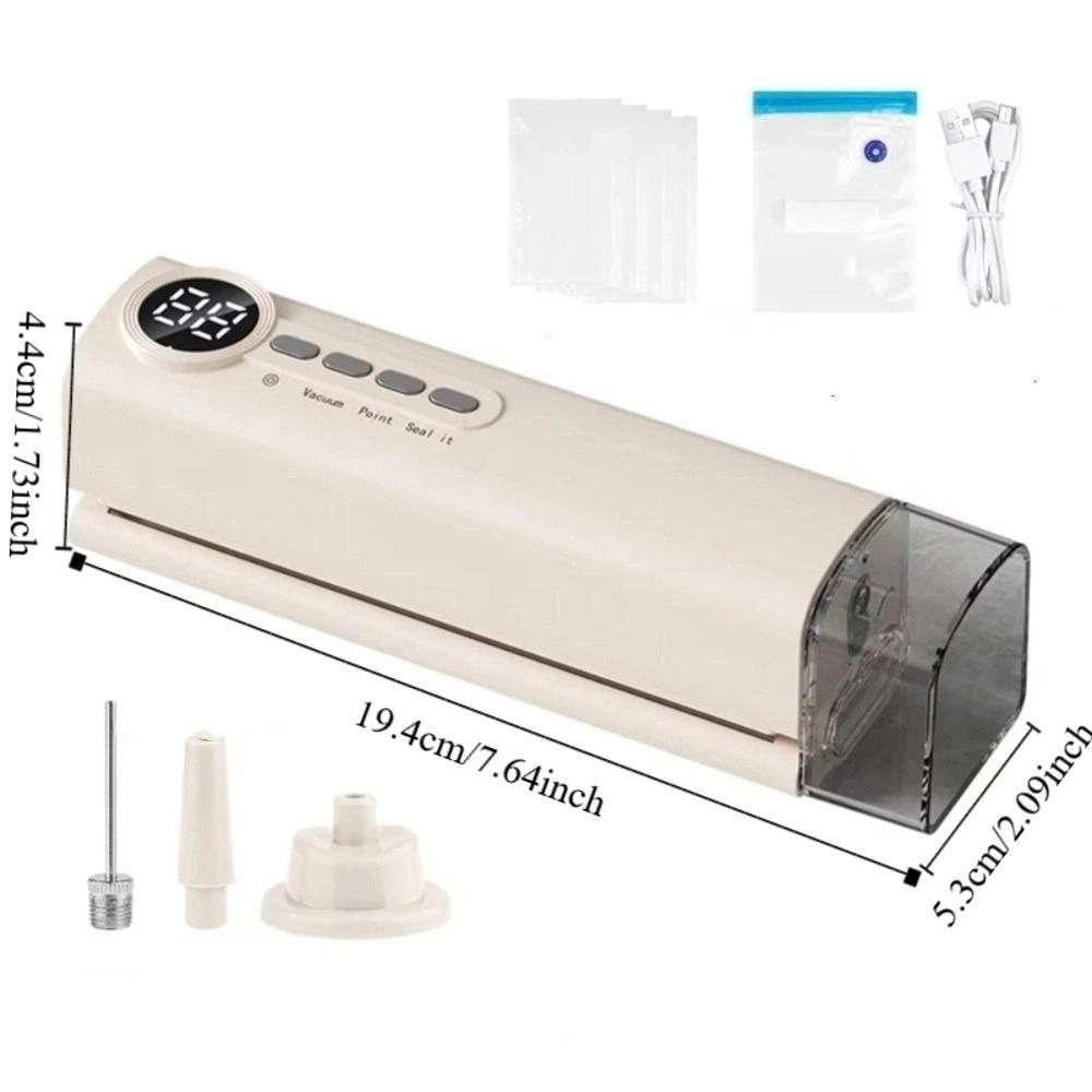 Compact Automatic Vacuum Sealer Handheld Food Sealer Portable Food Bag Sealer  Snacks