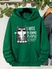 Cartoon Women Hoodies Funny Cool Cat Print Y2k Kawaii Cat Hoody Casual Hoodies Autumn Winter Sweatshirts Tops