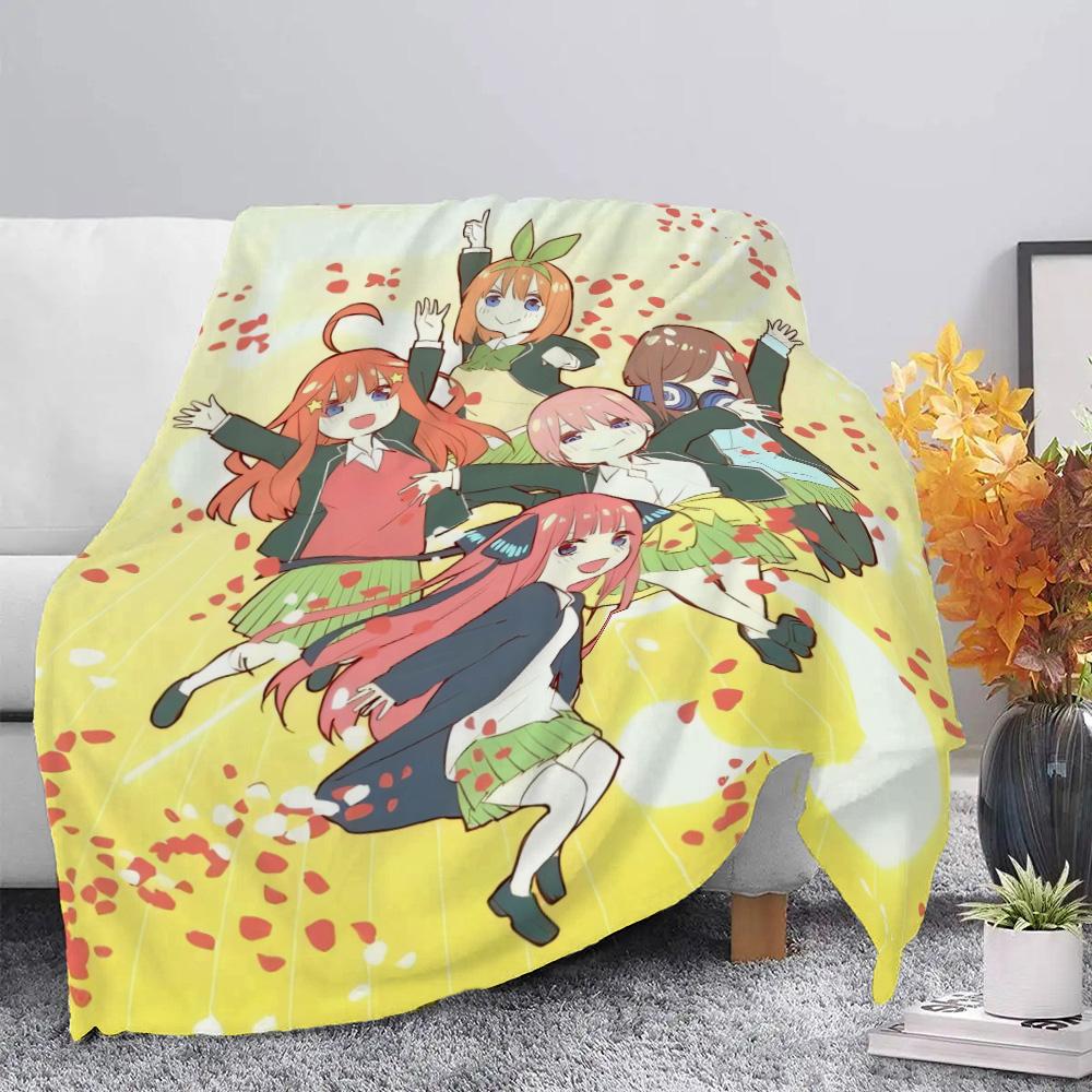 Quintessential Quintuplets Printed Blanket Picnic Blankets Warm Blanket Soft and Comfortable Blanket Home Travel Birthday Gift