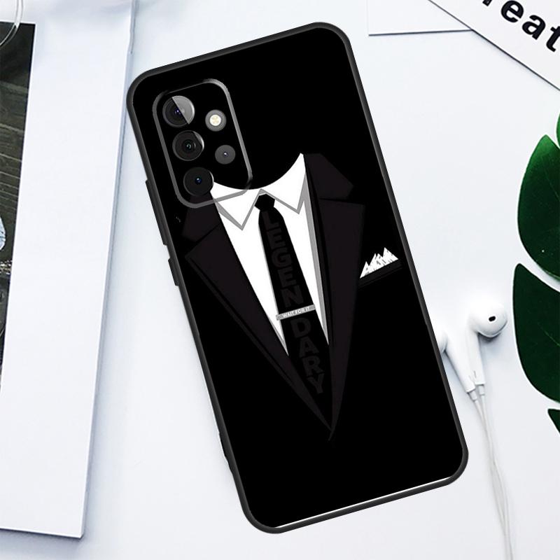 Suit and Tie For Samsung Galaxy A52 A22 A32 A54 A34 A14 A55 A35 A15 A53 A33 A13 A05 A06 A16 Phone Case