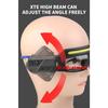 XTE Multifunctional Glasses Light TYPE-C Charging Warning Headlight Compact Portable Belt Induction Headlight