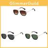 Modern Punk Square Frame Sunglasses With Metal Body And Gray Lenses For Casual Fashion