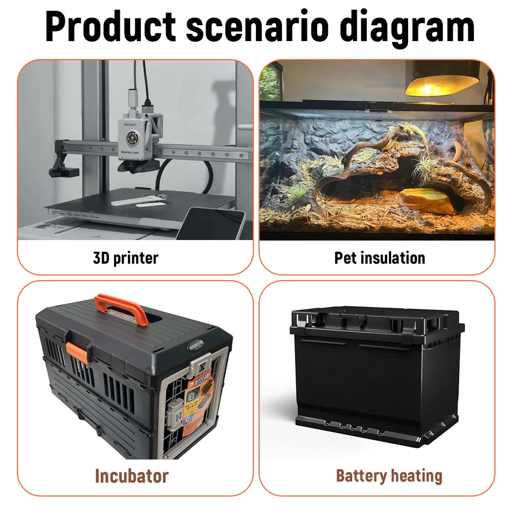 12V/24V Engine Oil Tank Heater Pad Silicone Flexible Waterproof Silicon Heater Pad For 3D Printer Heater  Car Accessories