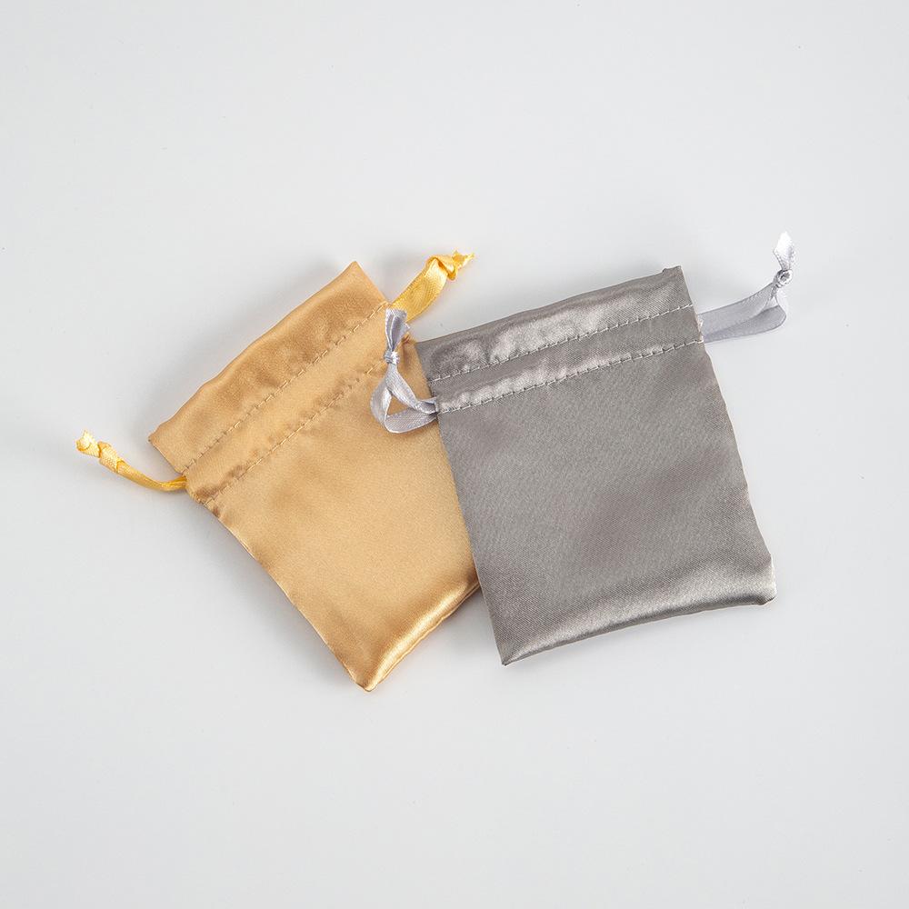 5‑Pack Satin Drawstring Pouch, Imitation Silk Jewelry Storage Bag for Gifts & Small Accessories