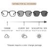 Must Have Square Photochromic Sunglasses Fashion Sunglasses Season Oversized Trendy Frame Sun Protective Uv Protection