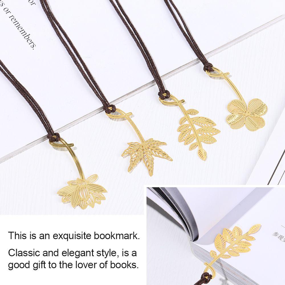 Office Supplies Creative Exquisite Gold-plated Metal Metal Bookmark Hollow